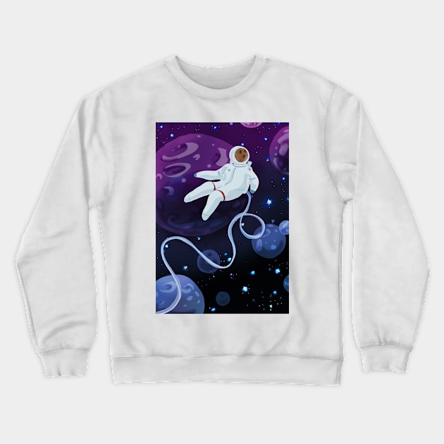 Space Flight -Purple Haze Crewneck Sweatshirt by Artbysusant 